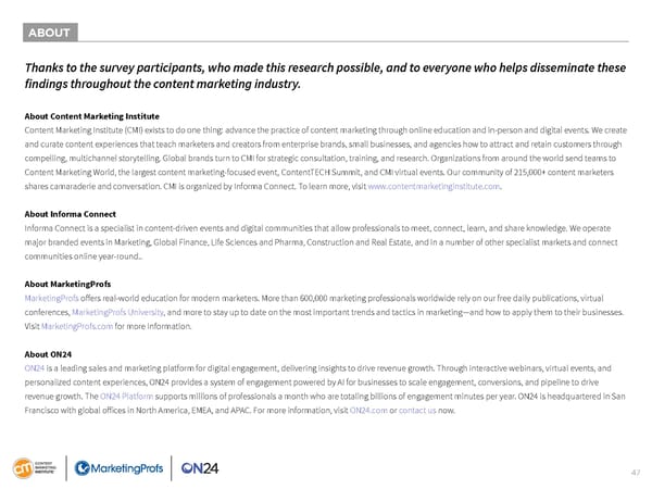 B2B Content Marketing 2023 - Page 47